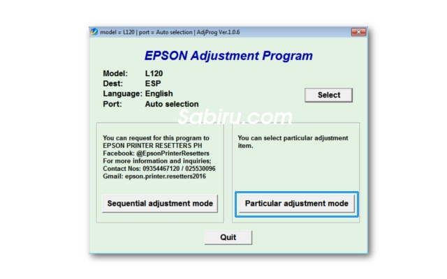 Reset Printer Epson L120 Anti Gagal Edisi 2022 Software Epson L120 Resetter