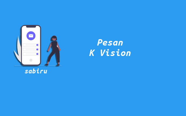 2 Cara Membuka Pesan di Receiver K Vision Berhasil Notifikasi Pesan K Vision