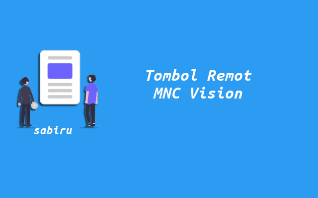 2 Cara Setting Receiver MNC Vision Untuk Pemula Tombol Remote MNC Vision